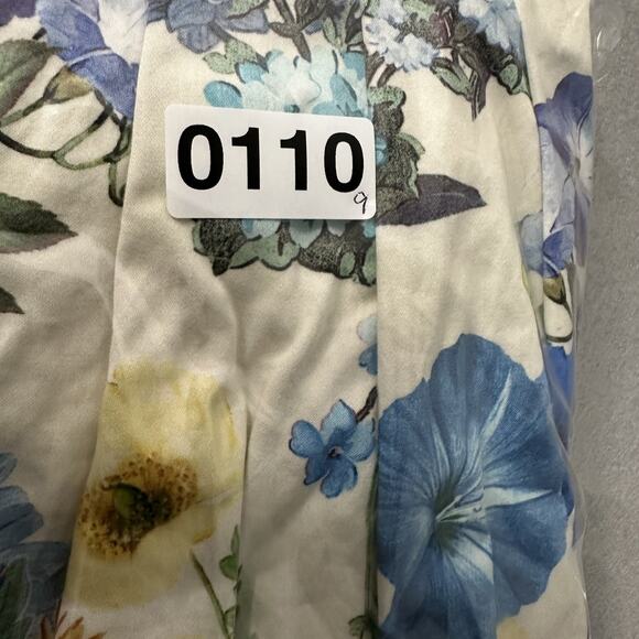 Talbots A-Line Skirt Size 10 Petite Floral Botanical Tea Party Swing Retro - Picture 12 of 12